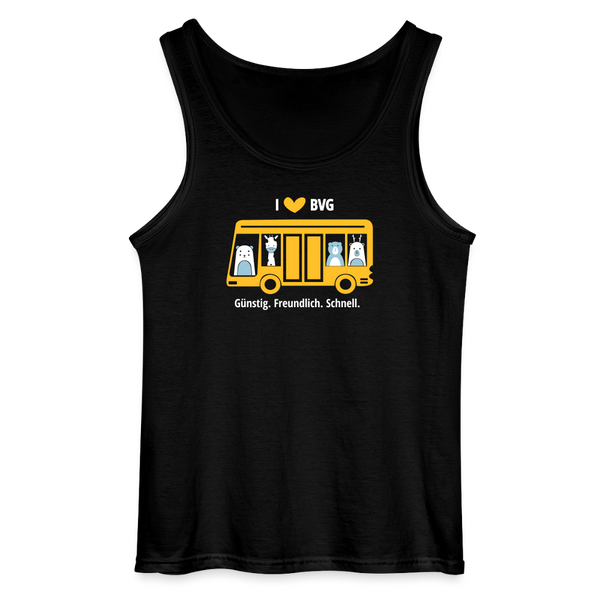 I love BVG - Männer Tank Top - Schwarz