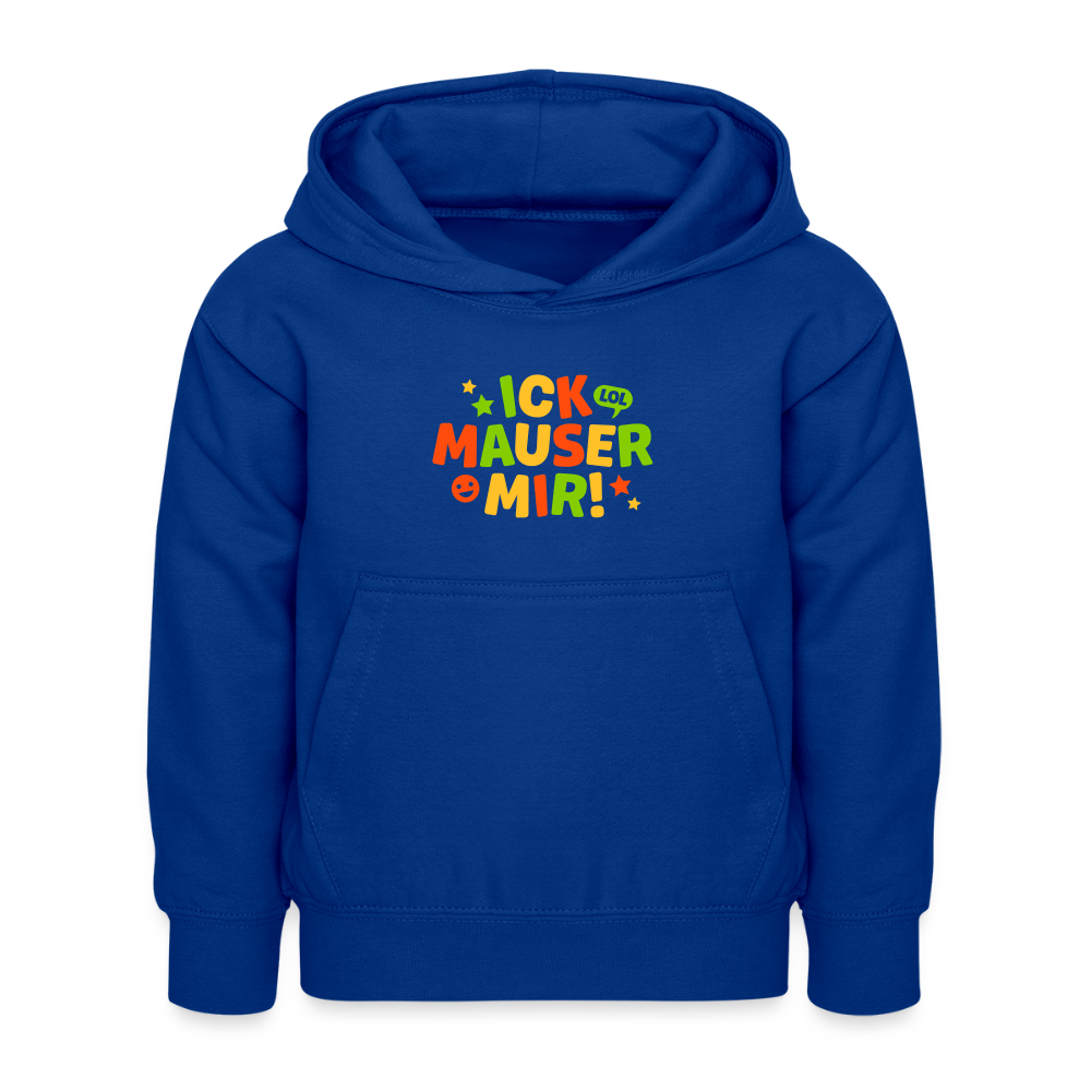 ick mauser - Kinder Hoodie - Royalblau