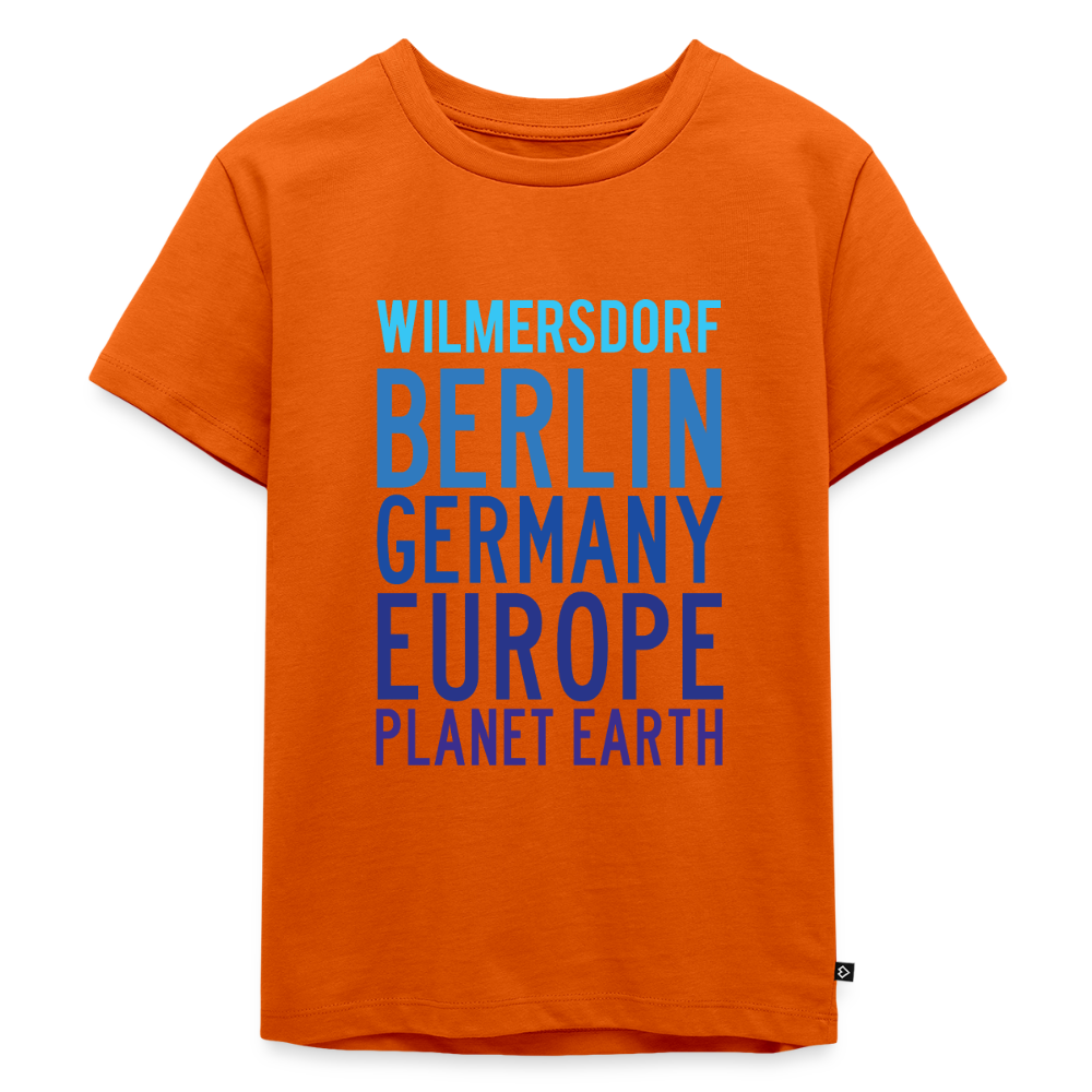 Wilmersdorf Planet Earth - Kinder Premium T-Shirt - Orange