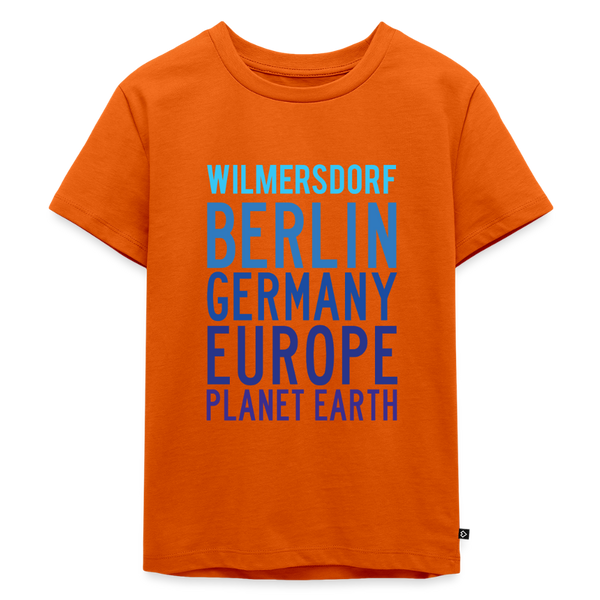 Wilmersdorf Planet Earth - Kinder Premium T-Shirt - Orange 