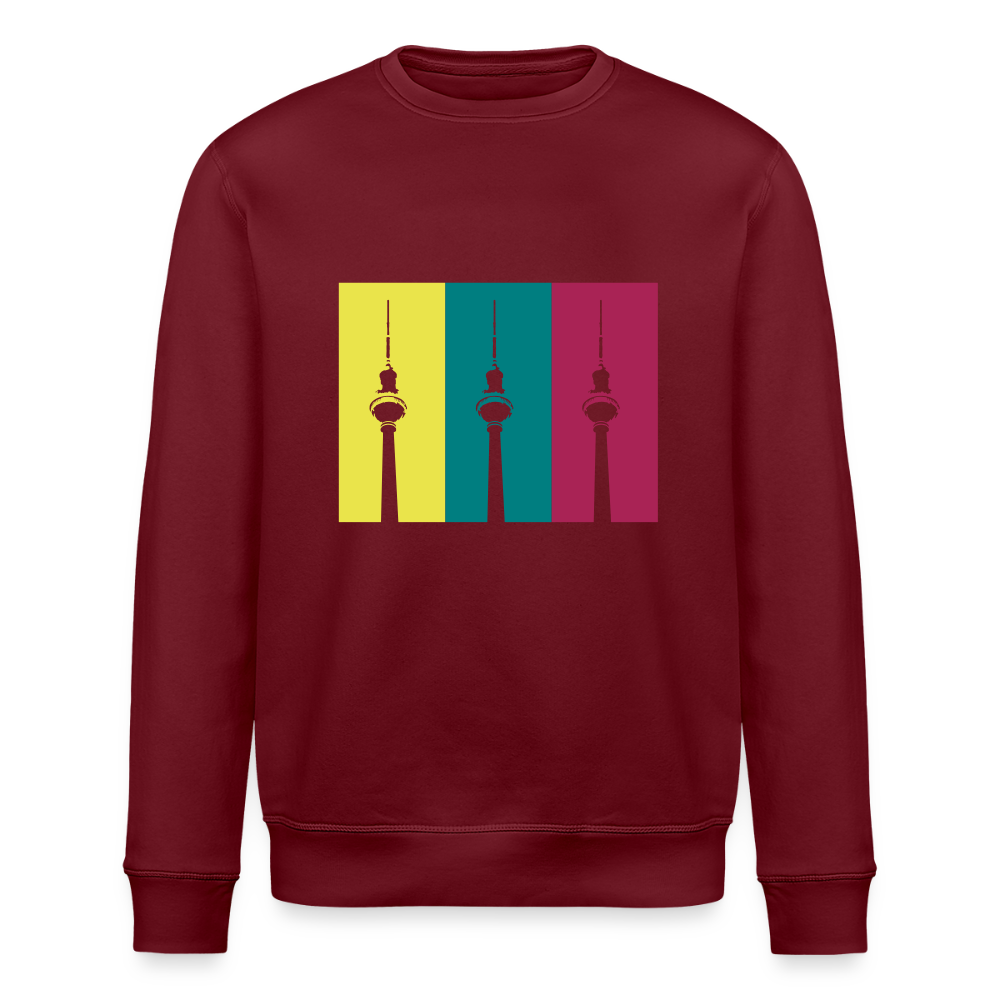 Berlin Retro - Unisex Bio Sweatshirt - Burgunderrot