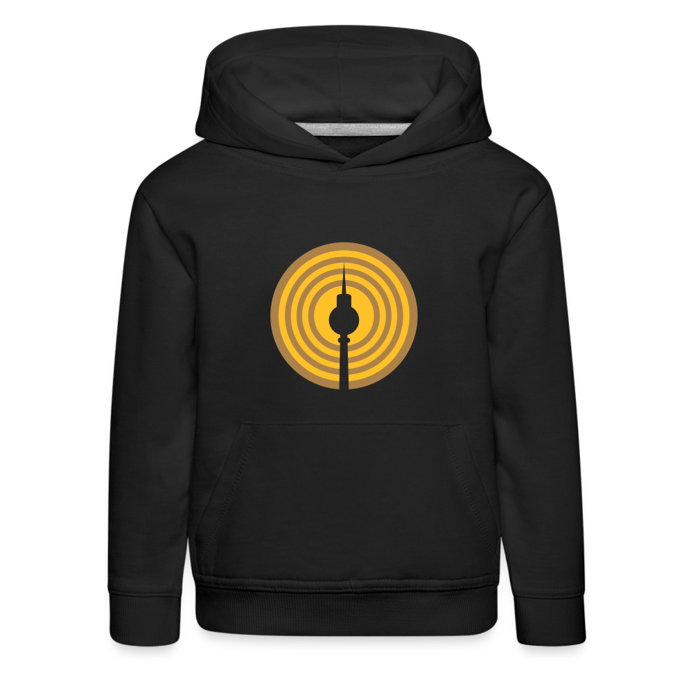 Berlin im Fokus - Kinder Premium Hoodie - Schwarz