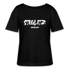 Steglitz - Relaxed Rundhals Frauen Bio-T-Shirt - Schwarz