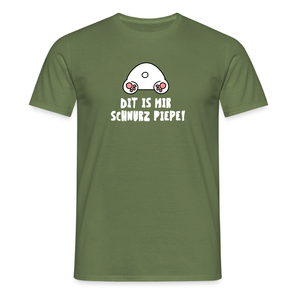 Dit is mir Schnurz Piepe - Männer Premium T-Shirt - Militärgrün