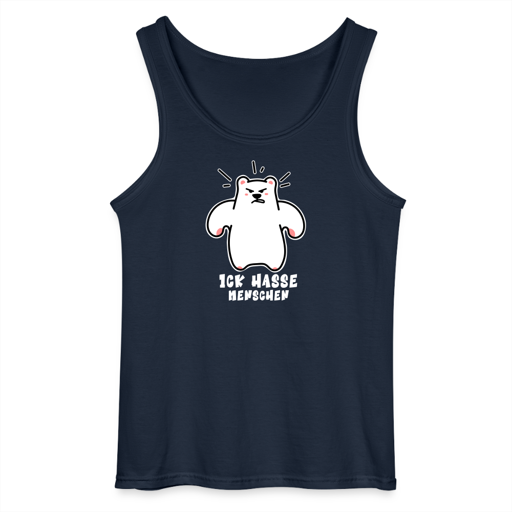 Ick Hasse Menschen - Männer Tank Top - Navy