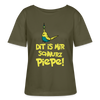 Schnurz Piepe mit Piep - Relaxed Rundhals Frauen Bio-T-Shirt - Khaki