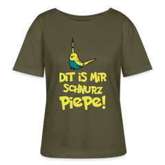 Schnurz Piepe mit Piep - Relaxed Rundhals Frauen Bio-T-Shirt