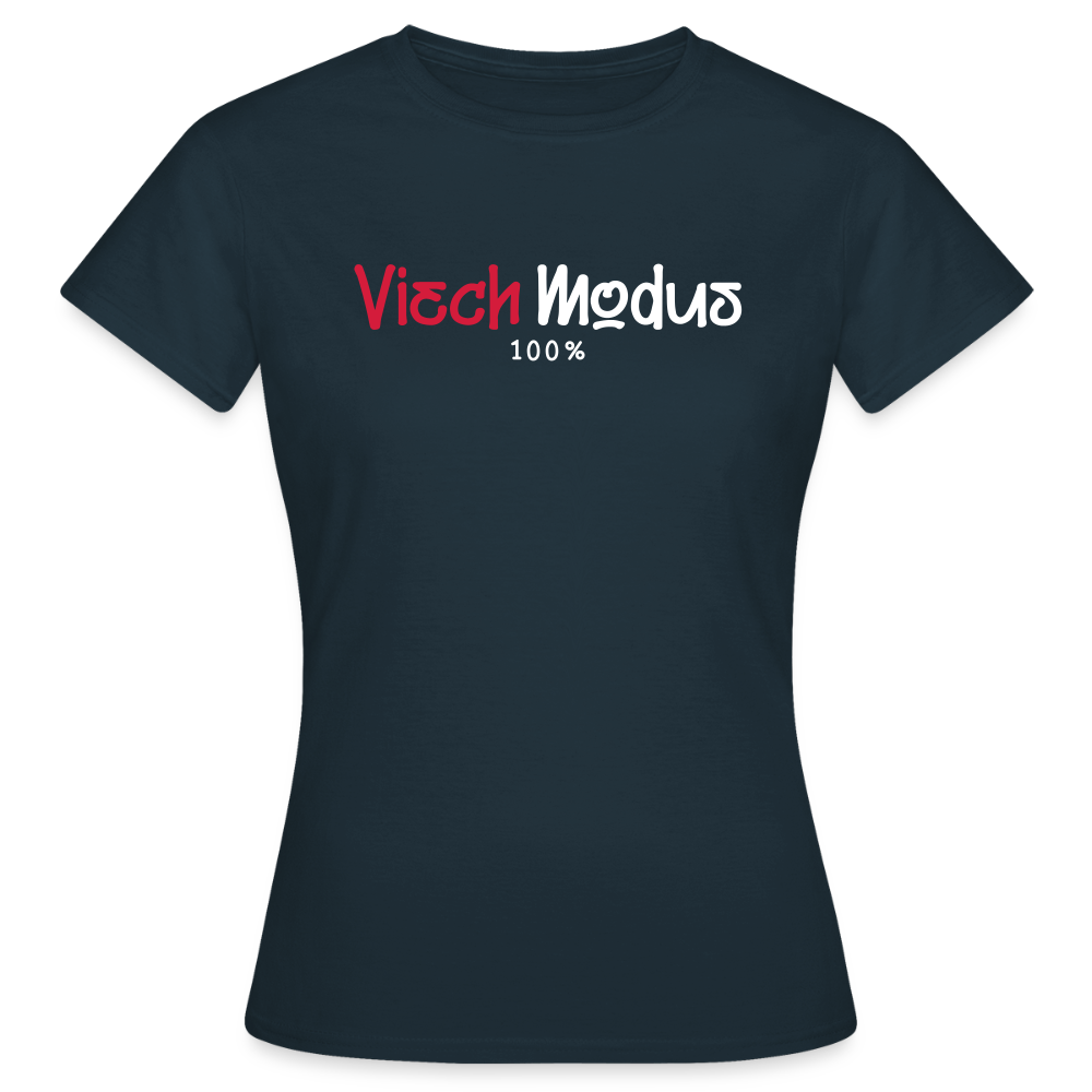 Viech Modus 100% - Frauen Premium T-Shirt - Navy