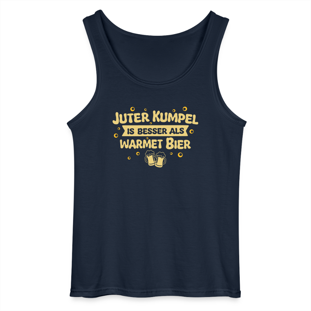 Juter Kumpel ist besser als warmet Bier - Männer Tank Top - Navy