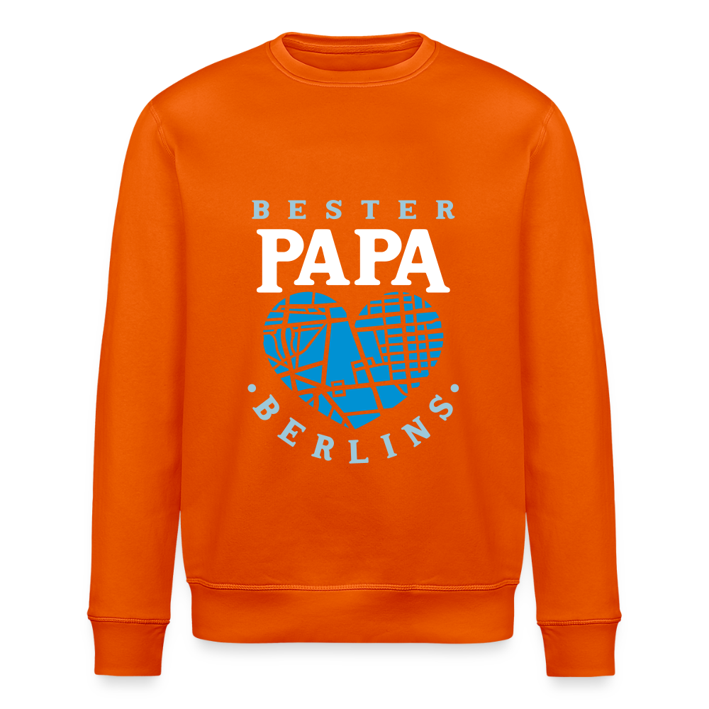 Bester Papa - Unisex Bio Sweatshirt - Tieforange