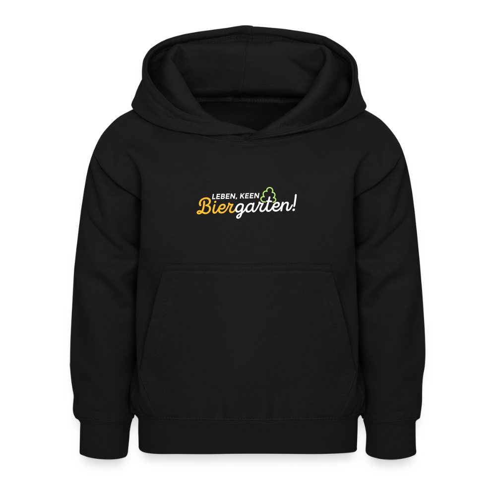 Leben, keen Biergarten! - Kinder Hoodie - Schwarz