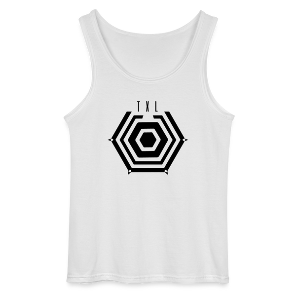 Tegel TXL Umrisse - Männer Tank Top - Weiß