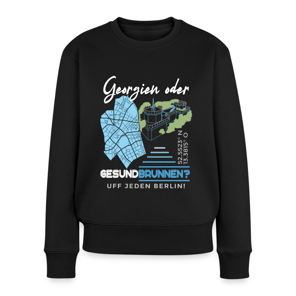 Georgien oder Gesundbrunnen - Frauen Premium Pullover - Schwarz