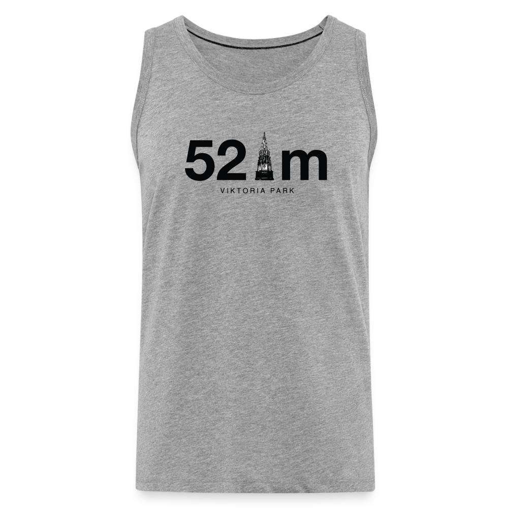 52 m Viktoria Park - Männer Premium Tank Top - Grau meliert