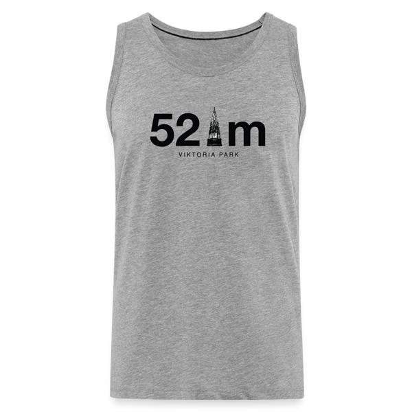 52 m Viktoria Park - Männer Premium Tank Top - Grau meliert