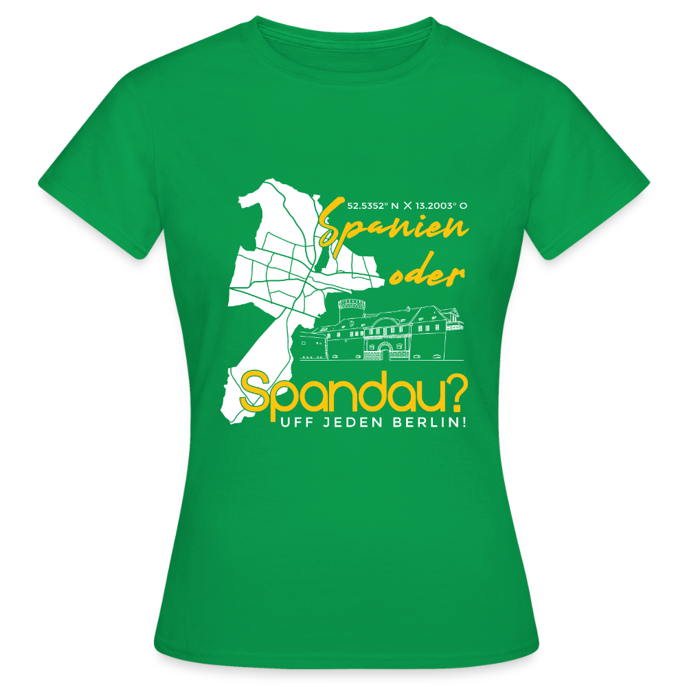 Spanien oder Spandau - Frauen Premium T-Shirt - Kelly Green