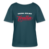Trulla - Relaxed Rundhals Frauen Bio-T-Shirt - Dunkles Petrol