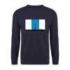 Berliner Skyline in Streifen - Unisex Pullover - Navy