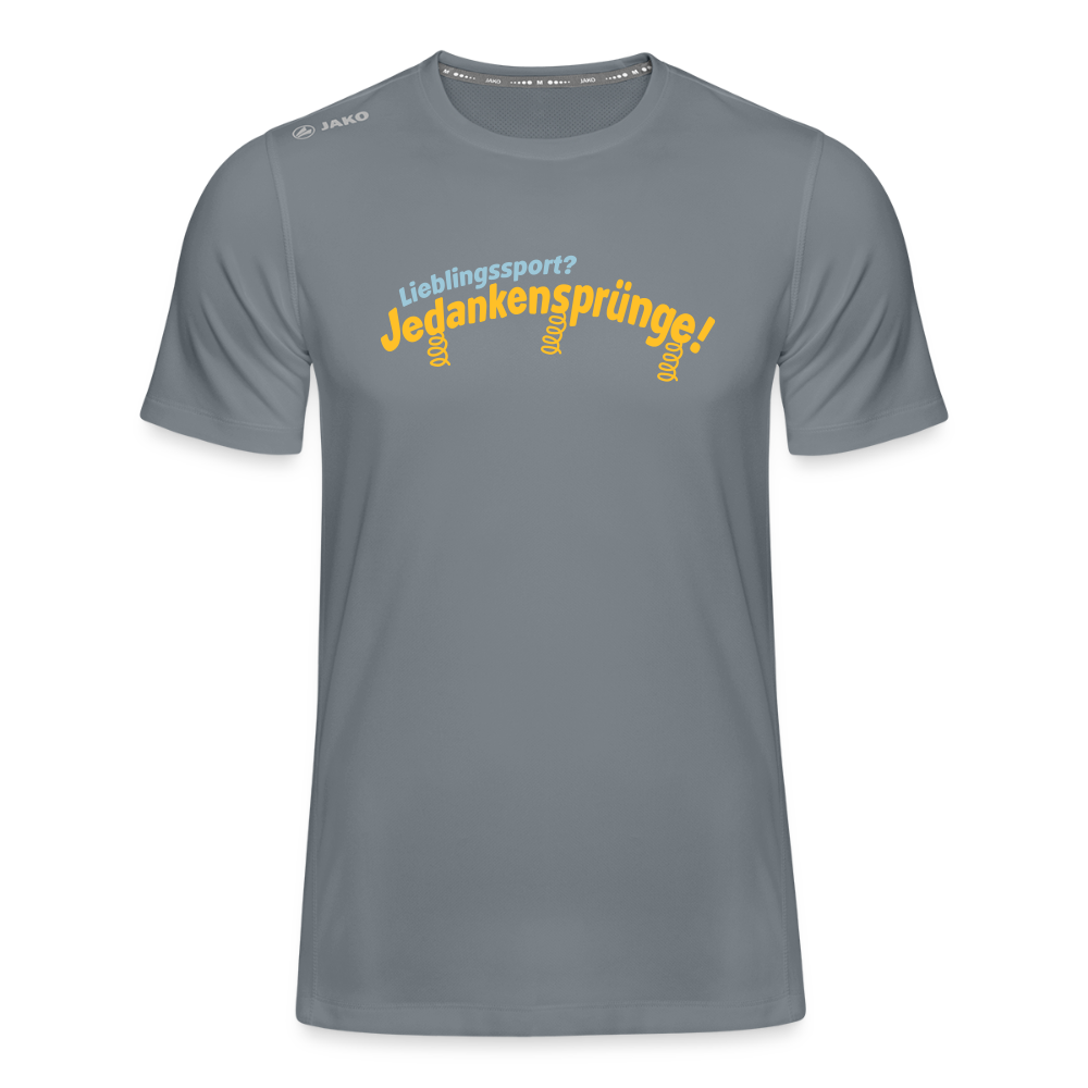 Lieblingssport? Jedankensprünge! - Männer Sport-Shirt - Grau