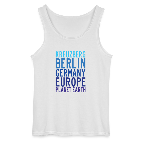Kreuzberg - Planet Earth - Männer Tank Top - Weiß