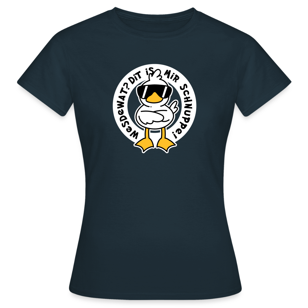 Wesdewat? - Frauen Premium T-Shirt - Navy