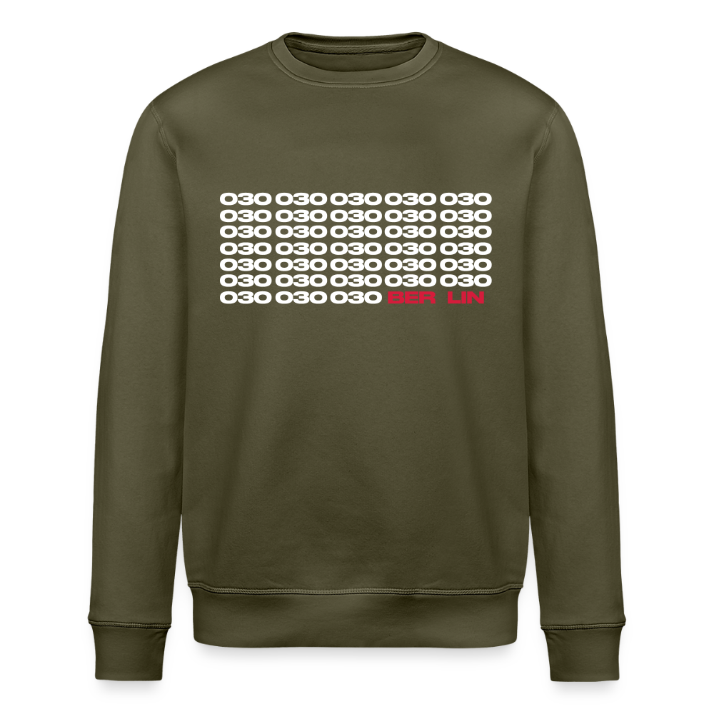 030 Berlin - Unisex Bio Sweatshirt - Khaki