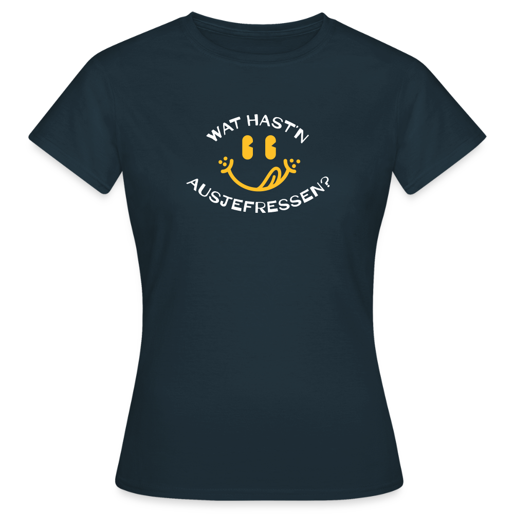 Wat Hast’n Ausjefressen - Frauen Premium T-Shirt - Navy