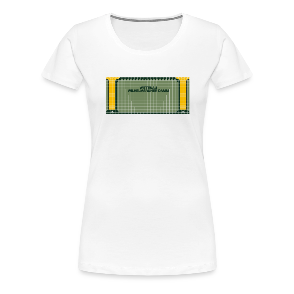 Wittenau Wilhelmsruher Damm - Frauen Premium T-Shirt - Weiß