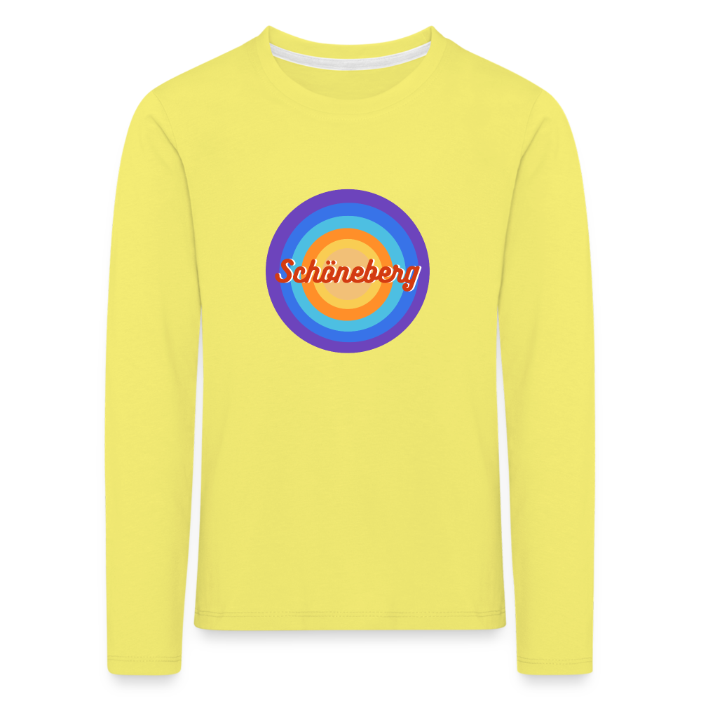 Schöneberg retro - Kinder Langarmshirt - Gelb