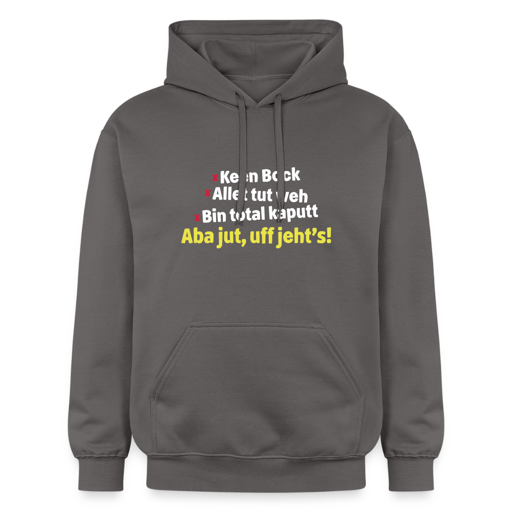 aba jut, uff jeht's! - Hoodie - Dunkelgrau