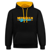 Neukölln Berlin Retro - Unisex Hoodie - Schwarz/Gold