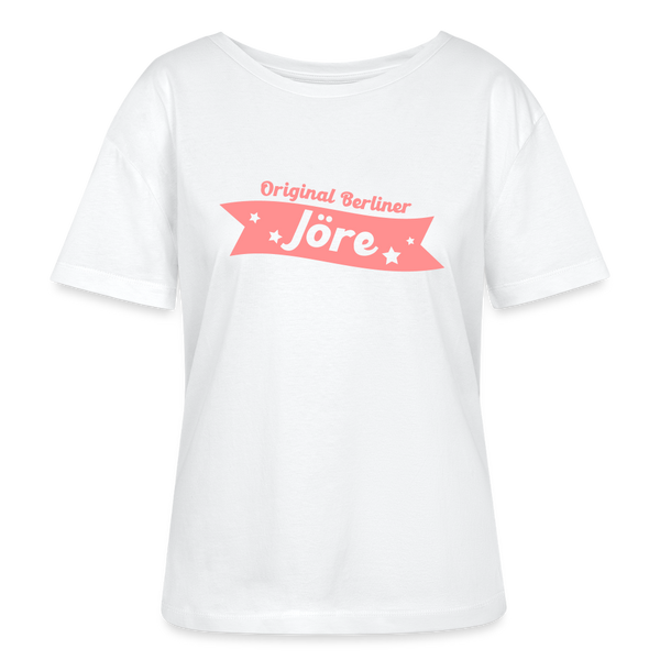 Berliner Jöre - Relaxed Rundhals Frauen Bio-T-Shirt - Weiß