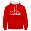 Echte Berliner Knalltüte - Kontrast Hoodie - Rot/Weiß