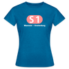 S1 - Frauen Premium T-Shirt - Antikblaues Saphir meliert