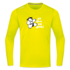 Dit kann ick ooch! - Männer Sport Langamshirt - Neongelb