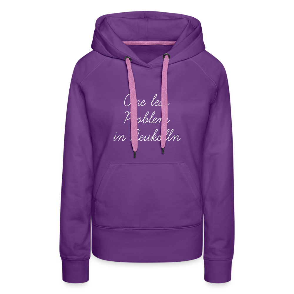 One Less Problem in Neukölln - Frauen Premium Hoodie - Purple