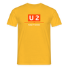 U2 Berlin - Männer Premium T-Shirt - Gelb