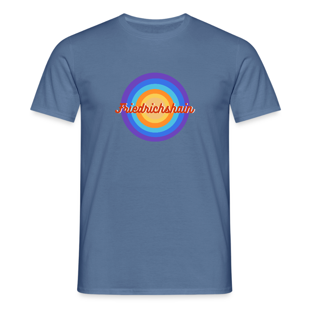 Friedrichshain Retro - Männer Premium T-Shirt - Taubenblau 