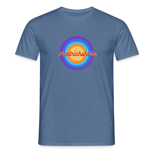 Friedrichshain Retro - Männer Premium T-Shirt - Taubenblau 