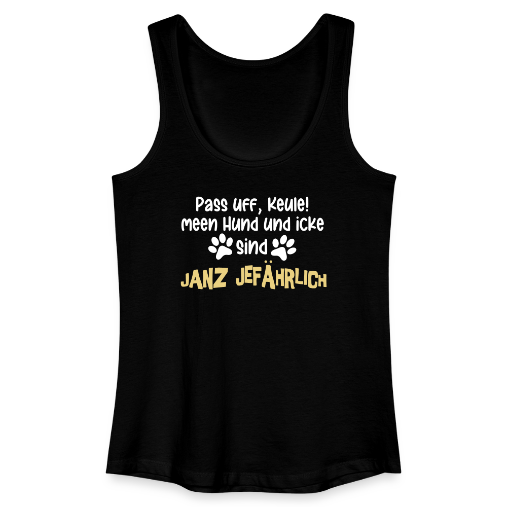 Janz Jefährlich - Frauen Bio Tank Top - Schwarz