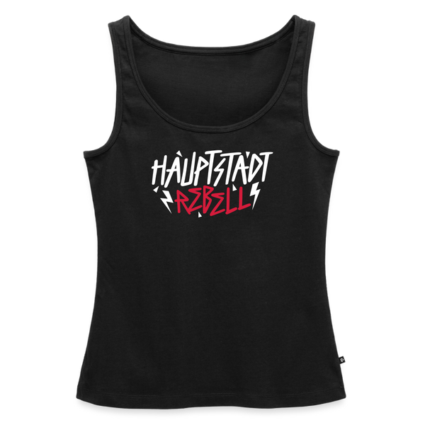 Haupstadt Rebell - Frauen Bio Tank Top - Schwarz