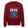 Bester Papa - Unisex Bio Sweatshirt - Burgunderrot