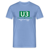 U3 - Männer Premium T-Shirt - carolina blue