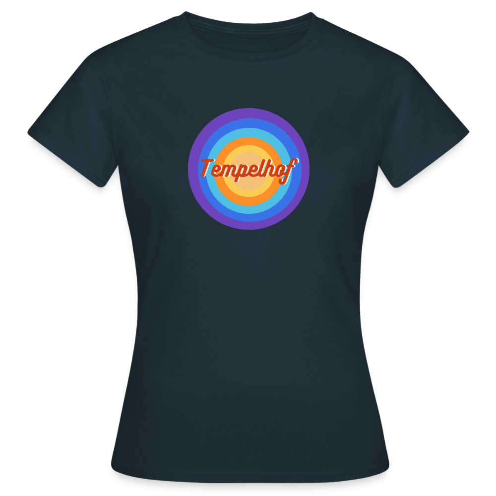 Tempelhof Retro - Frauen Premium T-Shirt - Navy