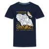 Stockholm oder Steglitz - Teenager Premium T-Shirt - Navy