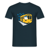 Bär in U-Bahn Kommt - Männer Premium T-Shirt - Navy