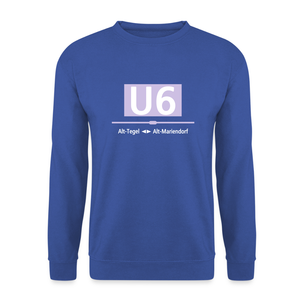 U6 - Unisex Pullover - Royalblau