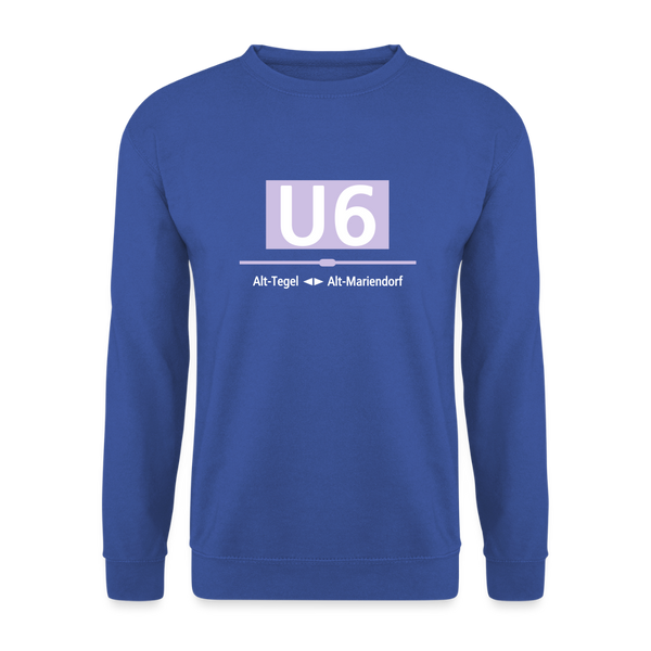 U6 - Unisex Pullover - Royalblau