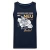 Neuseeland oder Neukölln - Männer Premium Tank Top - Navy