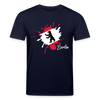 Berlin Klecks Bär - Unisex Bio T-Shirt - Navy